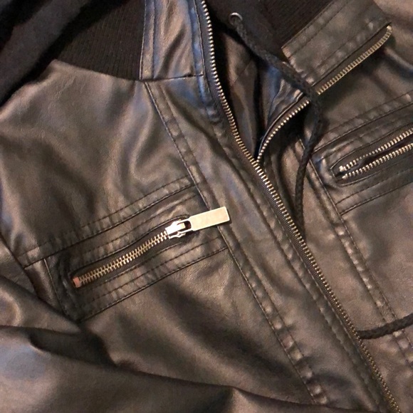 Leather (like) jacket in good condition! - Picture 2 of 3